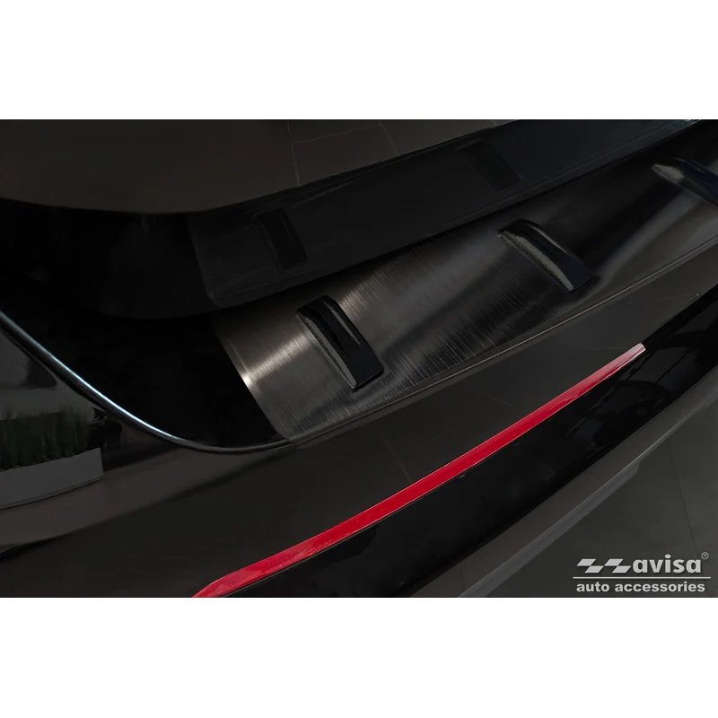 Avisa, Bagkofangerbeskytter, Sort, Rustfritstål, passer til BMW X1 U11 / X1 U11 xLine 2022- 'STRONG EDITION'