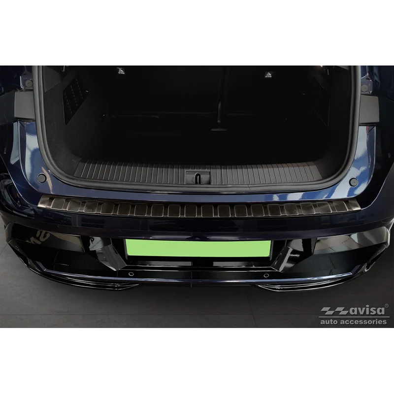 Avisa, Bagkofangerbeskytter, Sort, Rustfritstål, passer til Renault Megane E-Tech 2022- 'Ribs'