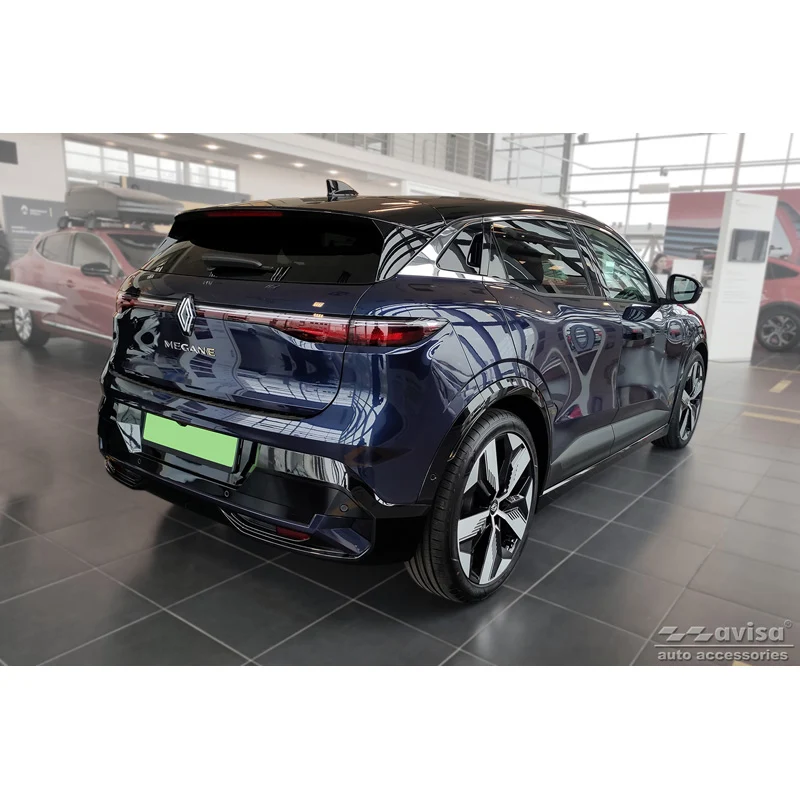 Avisa, Bagkofangerbeskytter, Sort, Rustfritstål, passer til Renault Megane E-Tech 2022- 'Ribs'