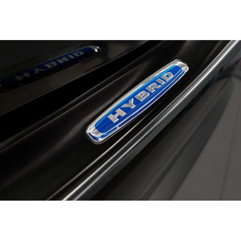 Avisa, Bagkofangerbeskytter, Sort, Rustfritstål, passer til Toyota Highlander (XU70) 2020- 'Hybrid'