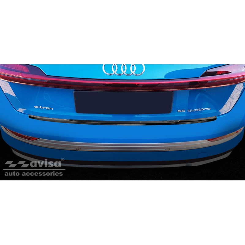 Avisa, Bagkofangerbeskytter, Sort, Rustfritstål, passer til Audi E-Tron incl. Sportback 2018-