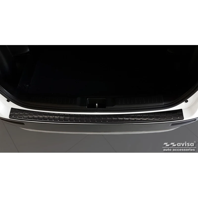 Avisa, Bagkofangerbeskytter, Sort, Rustfritstål, passer til Suzuki Vitara II 2015-2018 & FL 2018- inkl. Hybrid 'Ribs'