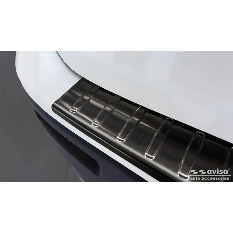Avisa, Bagkofangerbeskytter, Sort, Rustfritstål, passer til Suzuki Vitara II 2015-2018 & FL 2018- inkl. Hybrid 'Ribs'