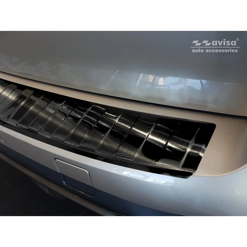 Avisa, Bagkofangerbeskytter, Sort, Rustfritstål, passer til BMW X5 (G05) M-Package 2018- excl. M-Competition 'Ribs'