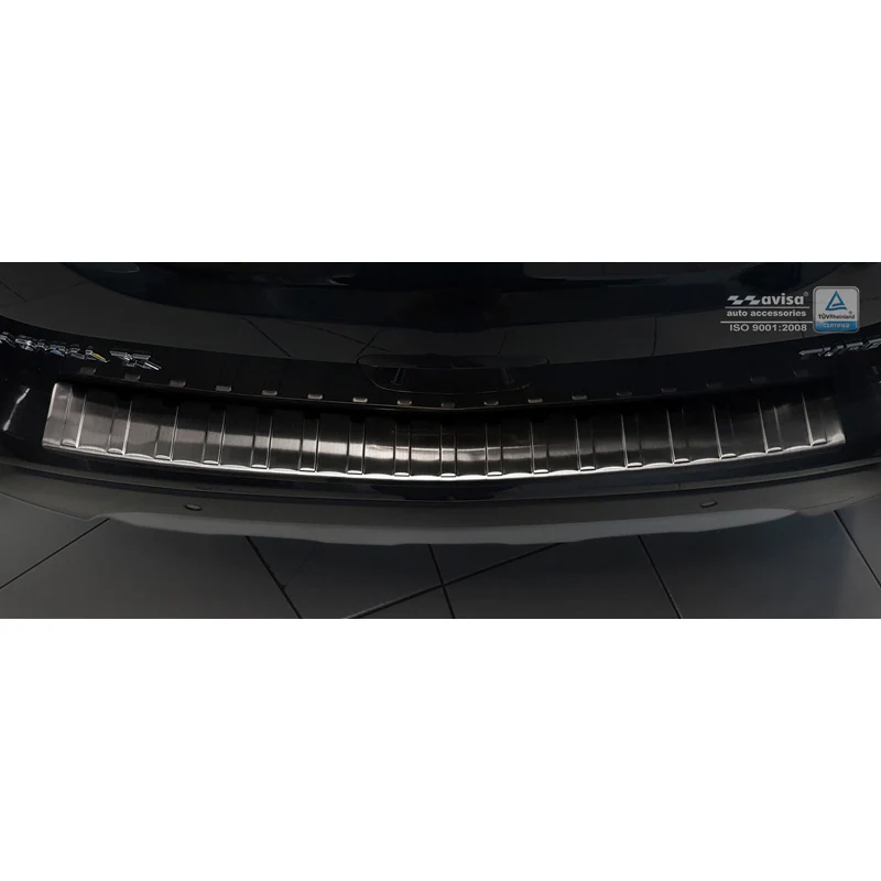 Avisa, Bagkofangerbeskytter, Sort, Rustfritstål, passer til Opel Mokka X 2016- 'Ribs'