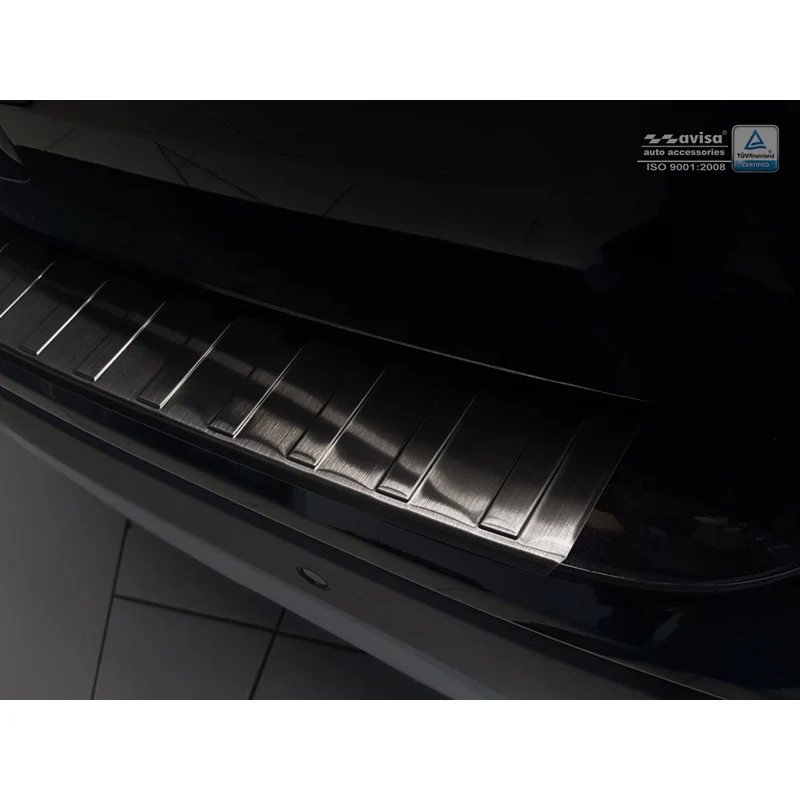 Avisa, Bagkofangerbeskytter, Sort, Rustfritstål, passer til Opel Mokka X 2016- 'Ribs'
