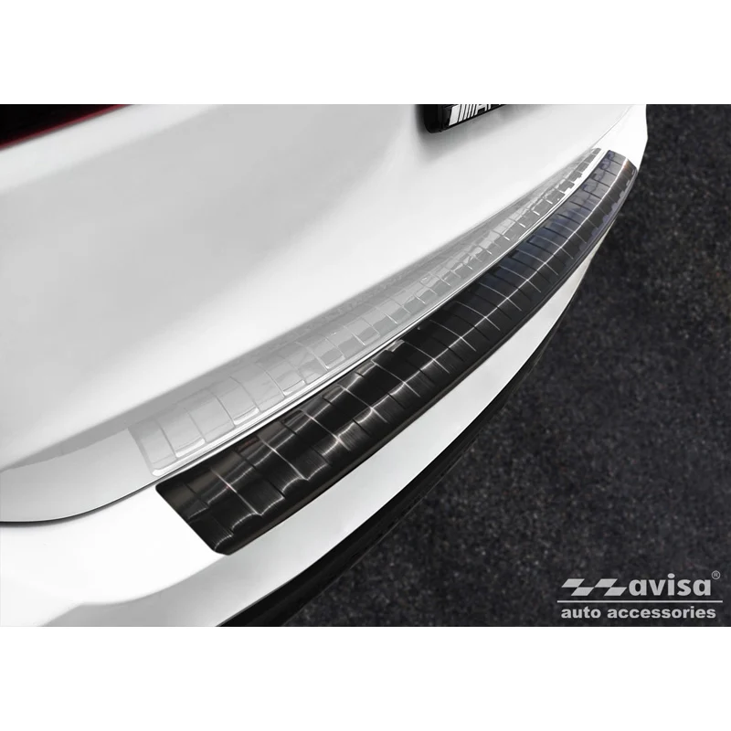 Avisa, Bagkofangerbeskytter, Sort, Rustfritstål, passer til Mercedes GLS (X167) 2019-2023 & FL 2023- 'Ribs'