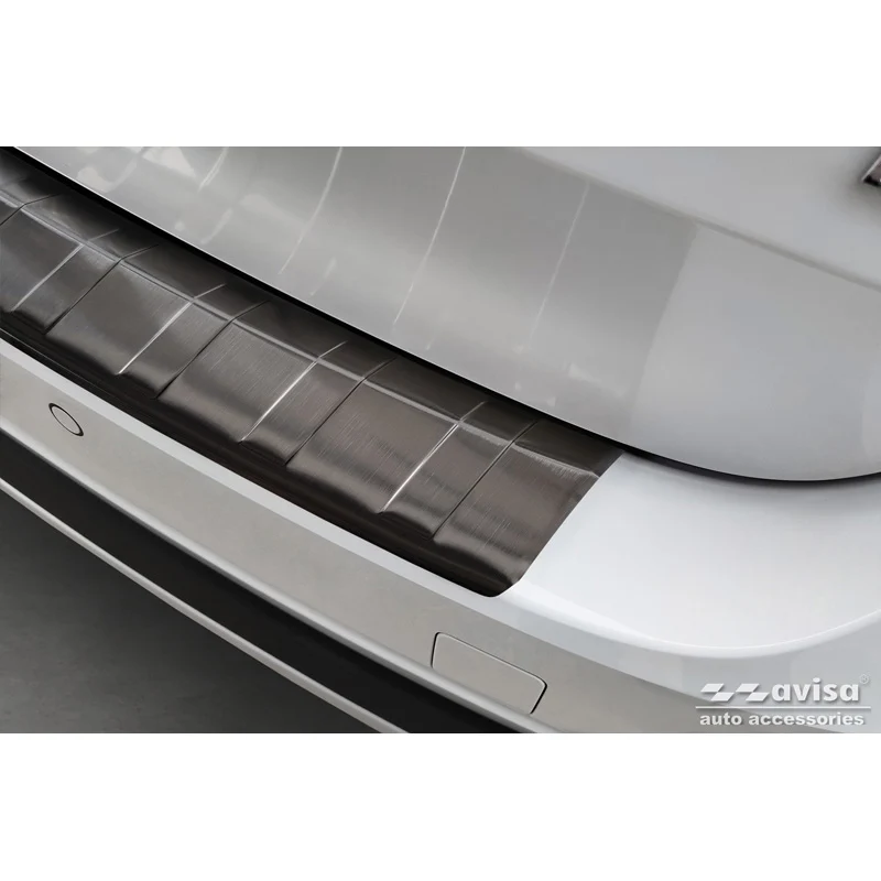 Avisa, Bagkofangerbeskytter, Sort, Rustfritstål, passer til Skoda Octavia Scout (NX5) 2020- 'Ribs'