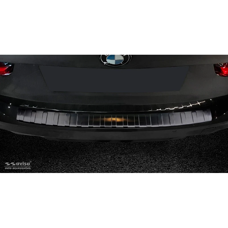 Avisa, Bagkofangerbeskytter, Sort, Rustfritstål, passer til BMW 3-Series G21 Touring M-Package (excl. Sportline & 330e Hyb...