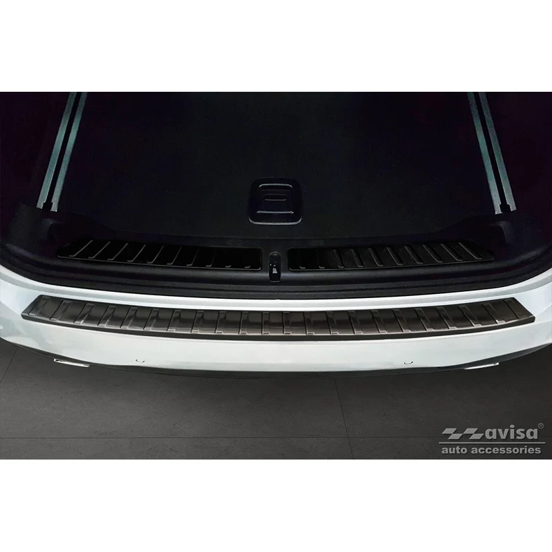 Avisa, Bagkofangerbeskytter, Sort, Rustfritstål, passer til BMW X3 G01 M-Package 2017-2021 & Facelift 2021- 'Ribs'