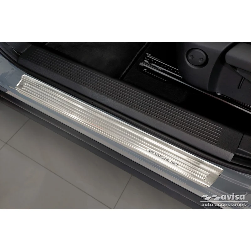 Avisa, Silver Inox Dørkarm Beskyttere - Special Edition - 4-pak - passer til Nissan Qashqai III 2021-