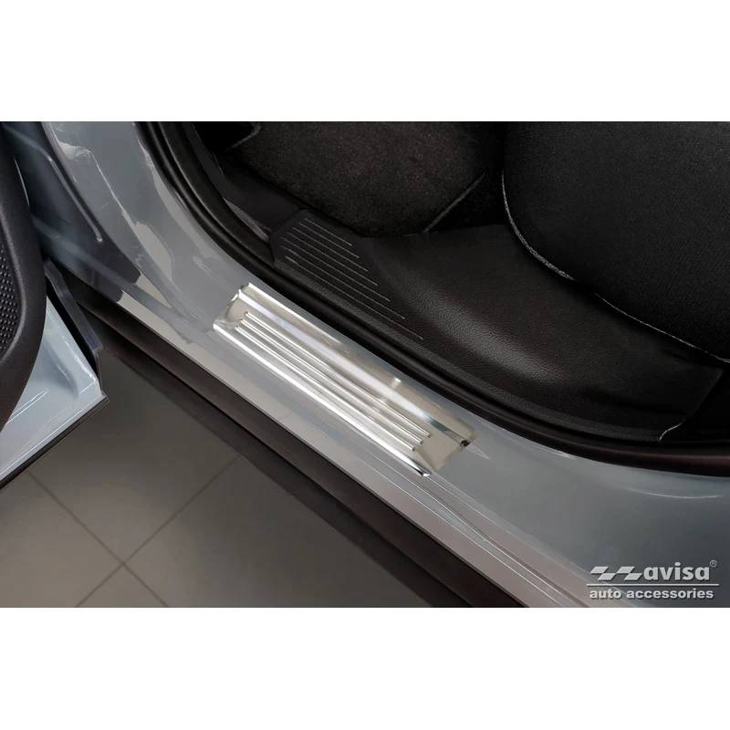 Avisa, Silver Inox Dørkarm Beskyttere - Special Edition - 4-pak - passer til Nissan Qashqai III 2021-