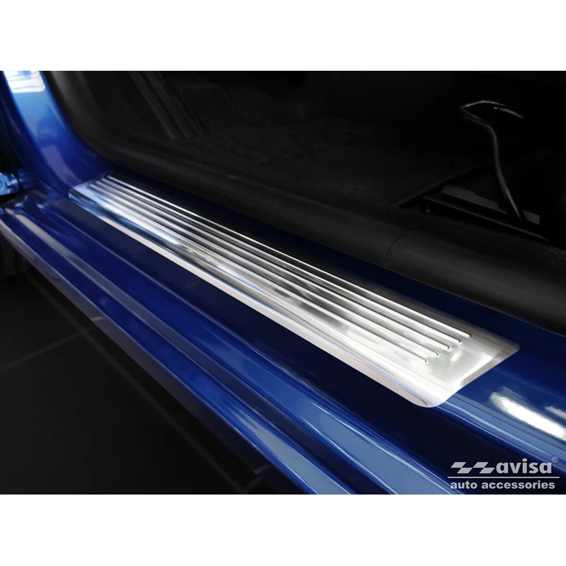 Avisa, Trinbeskyttere, Rustfritstål, passer til Dacia Sandero III 2020- incl. Stepway 'Lines' - 4-dele