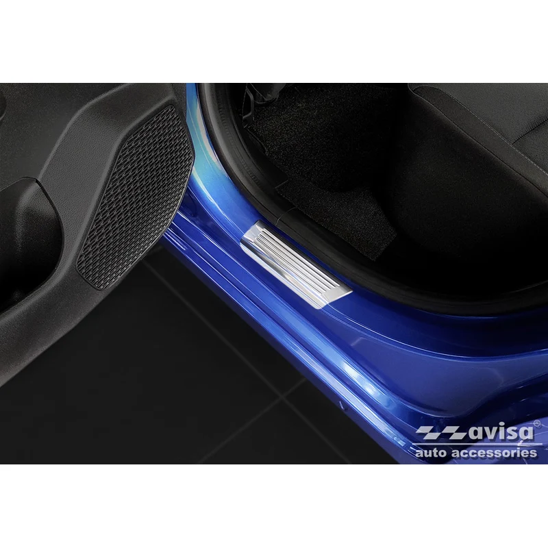 Avisa, Trinbeskyttere, Rustfritstål, passer til Dacia Sandero III 2020- incl. Stepway 'Lines' - 4-dele