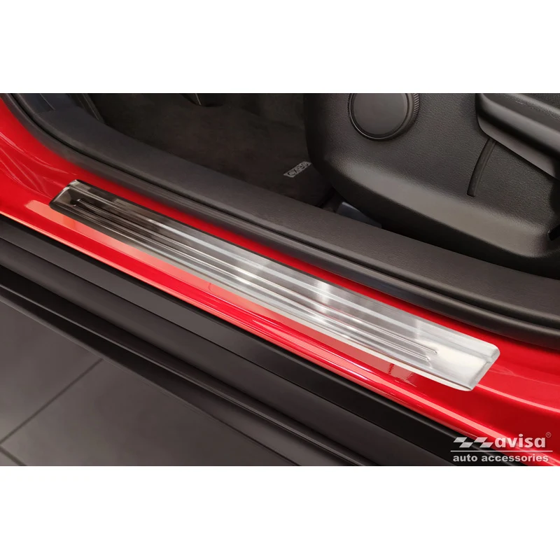 Avisa, Trinbeskyttere, Rustfritstål, passer til Mazda CX-30 2019- - 'Lines' - 4-dele