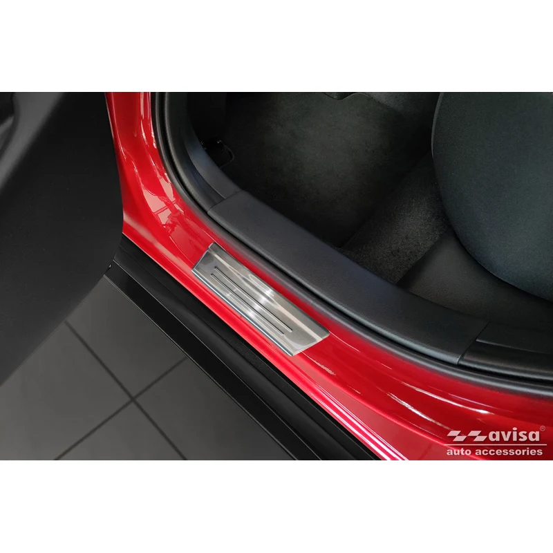 Avisa, Trinbeskyttere, Rustfritstål, passer til Mazda CX-30 2019- - 'Lines' - 4-dele