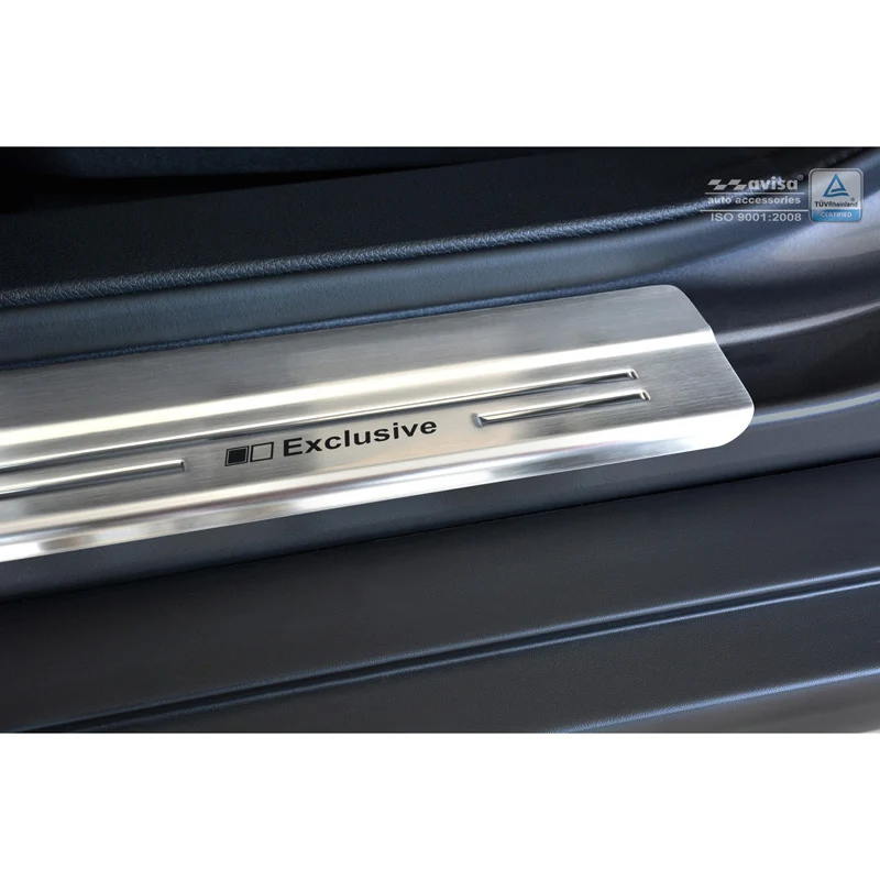 Avisa, Trinbeskyttere, Rustfritstål, passer til Nissan X-Trail III 2014-2017 & FL 2017-2021 - 'Exclusive' - 4-dele