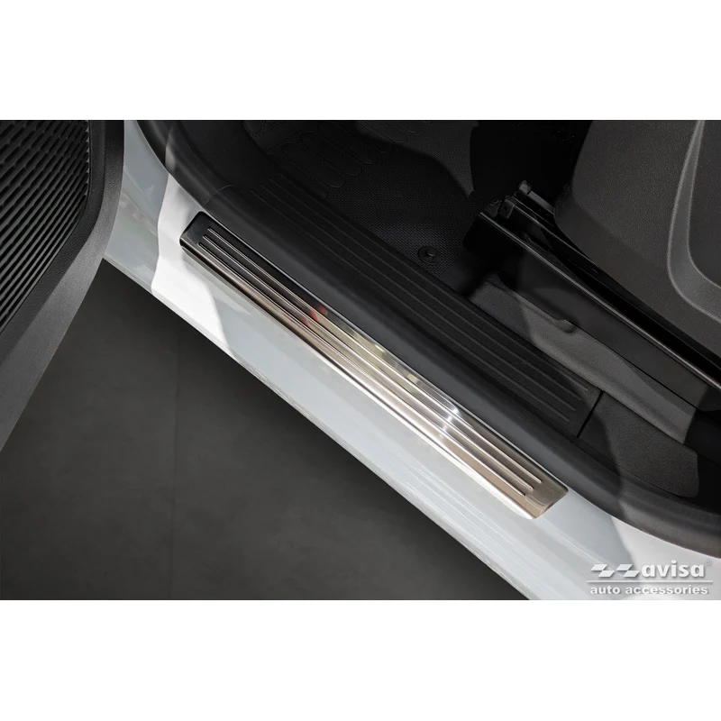 Avisa, Trinbeskyttere, Rustfritstål, passer til Renault Kangoo III & Nissan Townstar & Mercedes Citan 2021- - 'Lines' - 4-...