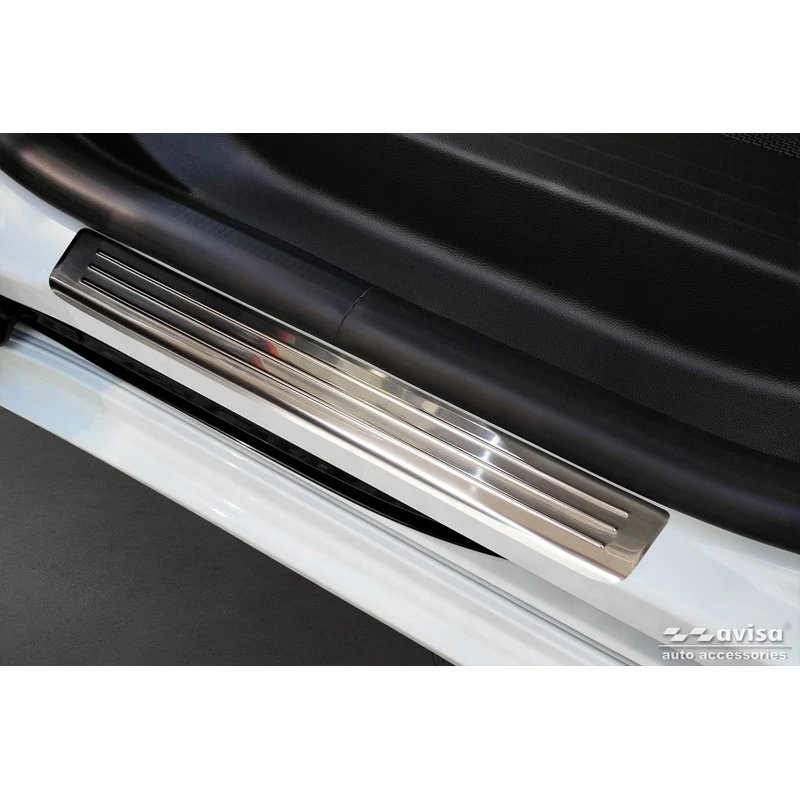 Avisa, Trinbeskyttere, Rustfritstål, passer til Renault Kangoo III & Nissan Townstar & Mercedes Citan 2021- - 'Lines' - 4-...