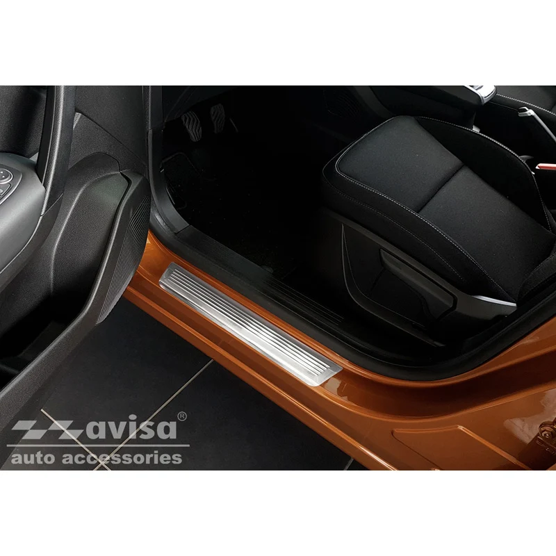 Avisa, Trinbeskyttere, Rustfritstål, passer til Renault Captur II 2020- 'Lines' - 4-dele