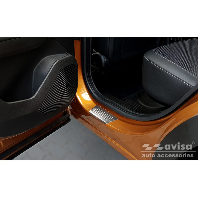 Avisa, Trinbeskyttere, Rustfritstål, passer til Renault Captur II 2020- 'Lines' - 4-dele