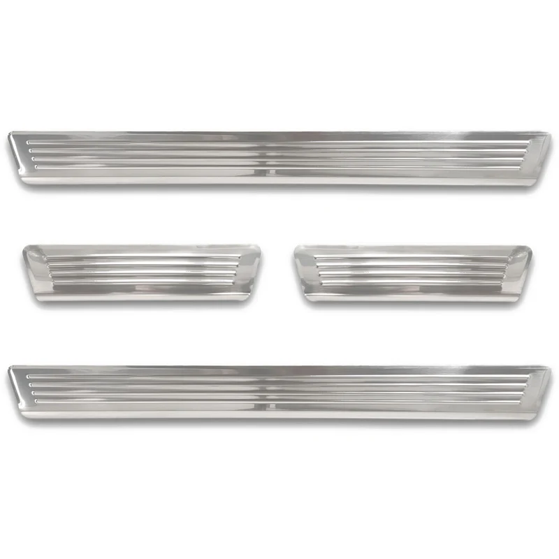 Avisa, Trinbeskyttere, Rustfritstål, passer til Skoda Octavia IV Sedan/Kombi 2020-2024 & FL 2024- 'Lines' - 4-dele
