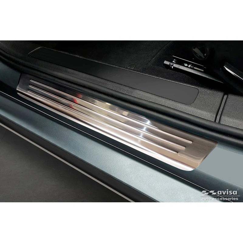 Avisa, Trinbeskyttere, Rustfritstål, passer til Volvo S60 III & V60 II 2018- - 'Lines' - 4-dele