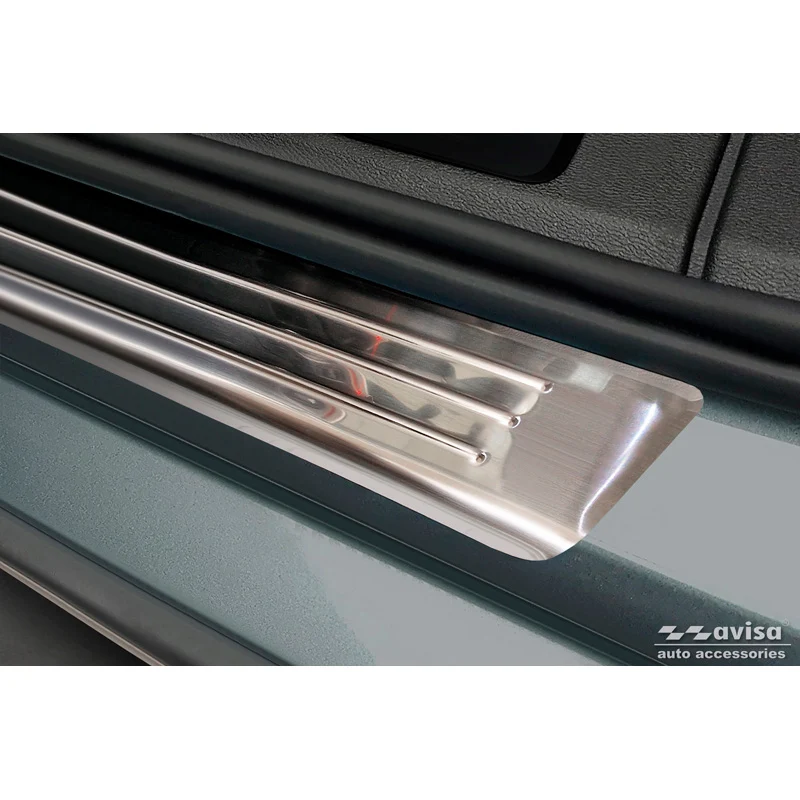 Avisa, Trinbeskyttere, Rustfritstål, passer til Volvo S60 III & V60 II 2018- - 'Lines' - 4-dele