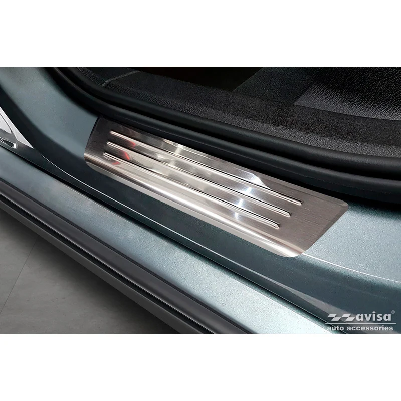 Avisa, Trinbeskyttere, Rustfritstål, passer til Volvo S60 III & V60 II 2018- - 'Lines' - 4-dele