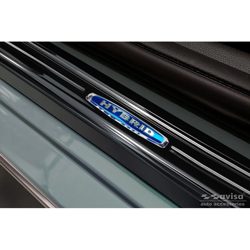 Avisa, Trinbeskyttere, Sort, Rustfritstål, passer til Hyundai Kona 2017-2020 & FL 2020-2023 'Hybrid' - 4-dele