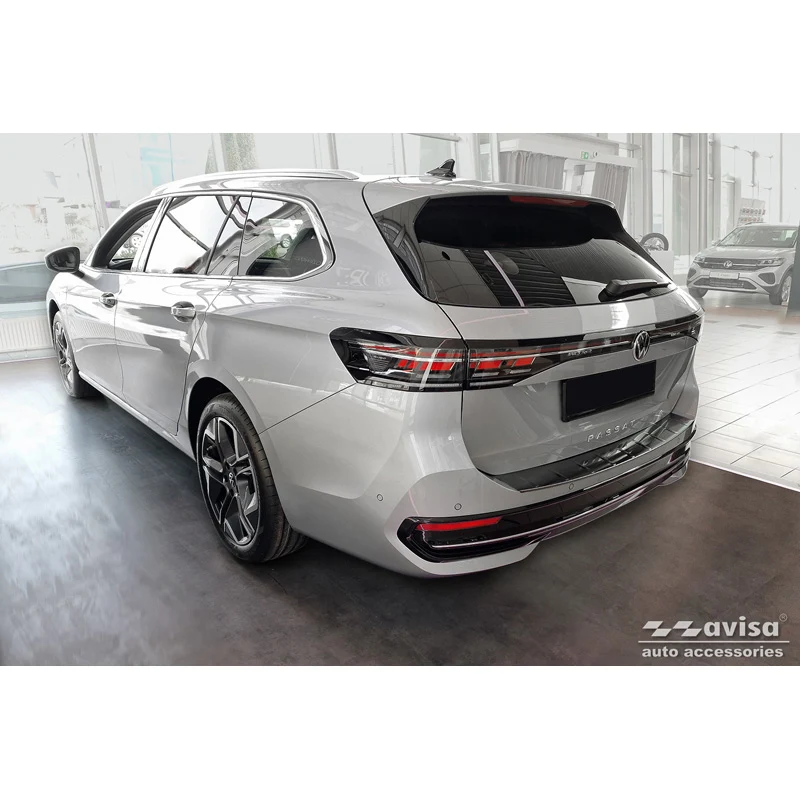 Avisa, Trinbeskyttere, Sort, Rustfritstål, passer til Volkswagen Passat Variant (CJ5) incl. R-Line & Hybrid 2024- / Skoda...