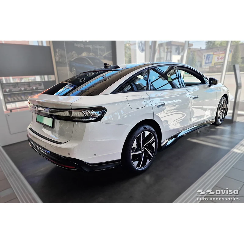 Avisa, Trinbeskyttere, Sort, Rustfritstål, passer til Volkswagen ID.7 2023- - 'Lines' - 4-dele