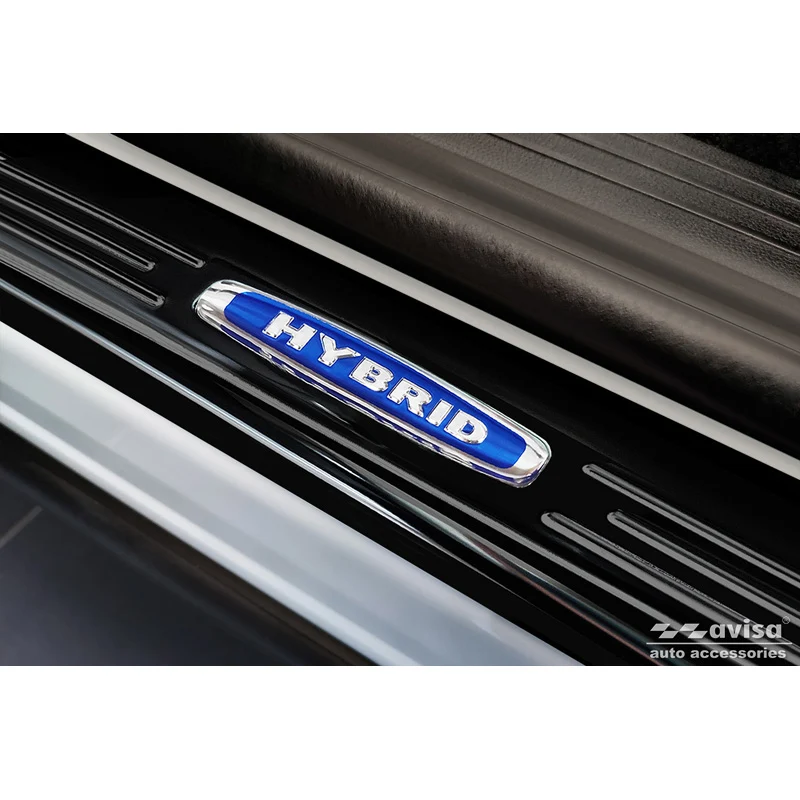 Avisa, Trinbeskyttere, Sort, Rustfritstål, passer til Renault Austral (RHN) 2022- 'Hybrid' - 2-dele