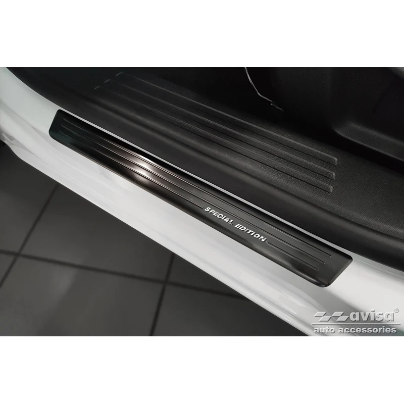 Avisa, Trinbeskyttere, Sort, Rustfritstål, passer til Opel Mokka 2020- - 'Special Edition' - 4-dele