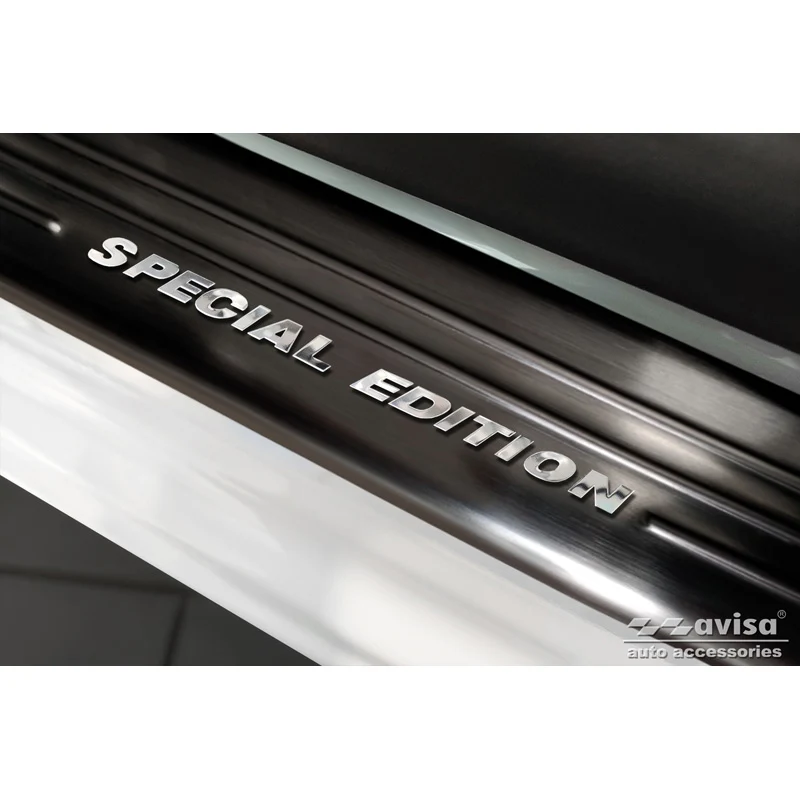 Avisa, Trinbeskyttere, Sort, Rustfritstål, passer til Opel Mokka 2020- - 'Special Edition' - 4-dele