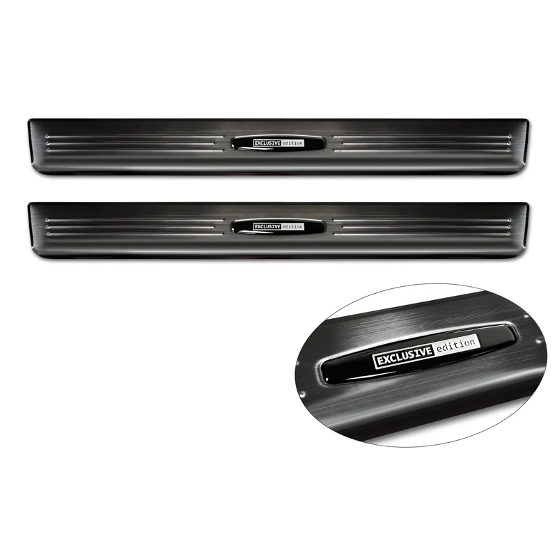 Avisa, Trinbeskyttere, Sort, Rustfritstål, passer til Ford Tourneo Connect III 2022- 'Exclusive Edition' - 2-dele