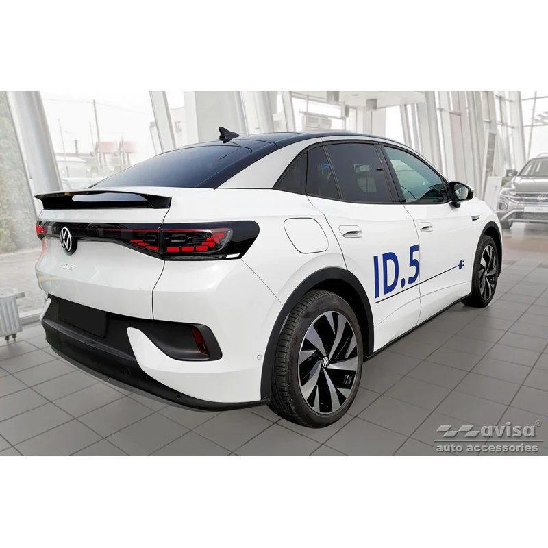 Avisa, Trinbeskyttere, Sort, Rustfritstål, passer til Volkswagen ID.5 2021- - 'Lines' - 4-dele