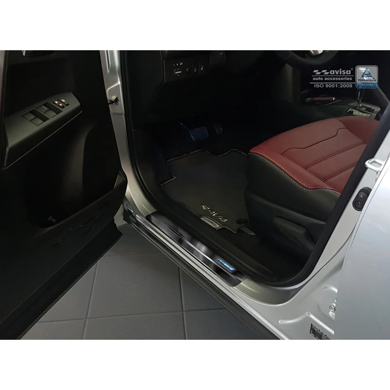 Avisa, Trinbeskyttere, Sort, Rustfritstål, passer til Toyota C-HR 2016-2019 & FL 2019-2023 & RAV4 IV FL 2016-2018 & Lexus...