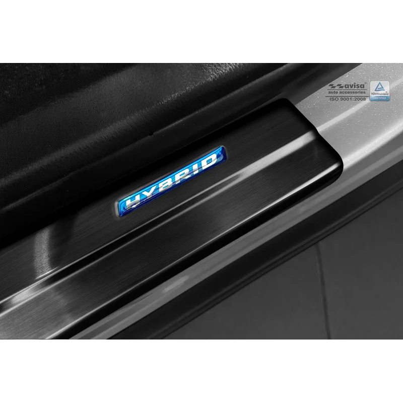 Avisa, Trinbeskyttere, Sort, Rustfritstål, passer til Toyota C-HR 2016-2019 & FL 2019-2023 & RAV4 IV FL 2016-2018 & Lexus...