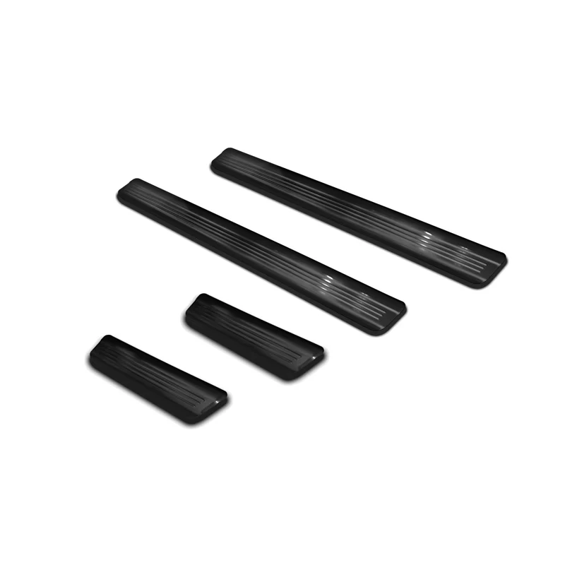 Avisa, Trinbeskyttere, Sort, Rustfritstål, passer til Volkswagen Golf VIII HB/Variant 2020-2024 & FL 2024- Brushed Steel '...