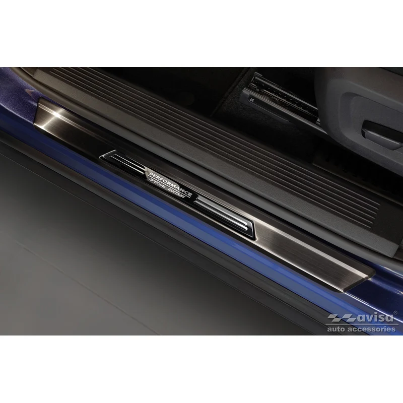 Avisa, Trinbeskyttere, Sort, Rustfritstål, passer til Nissan X-Trail IV 2021- - 'Performance Special Edition' - 4-dele