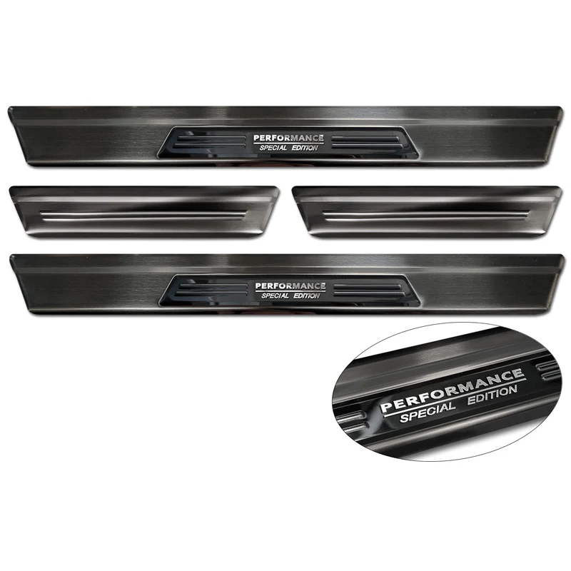 Avisa, Trinbeskyttere, Sort, Rustfritstål, passer til Nissan X-Trail IV 2021- - 'Performance Special Edition' - 4-dele
