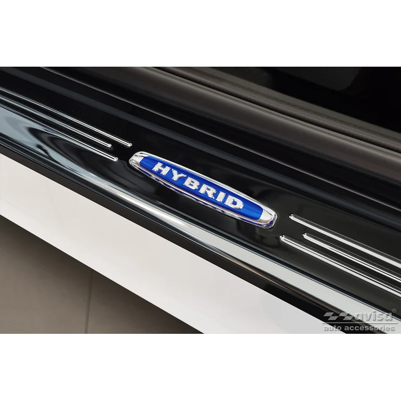 Avisa, Trinbeskyttere, Sort, Rustfritstål, passer til Honda HR-V 2021- 'Hybrid' - 4-dele