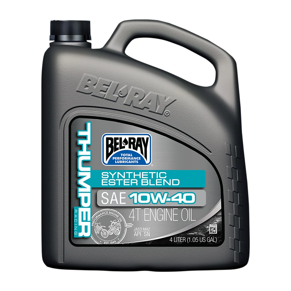 Bel-Ray Thumper Racing syntetisk motorolie 10W-40 4L