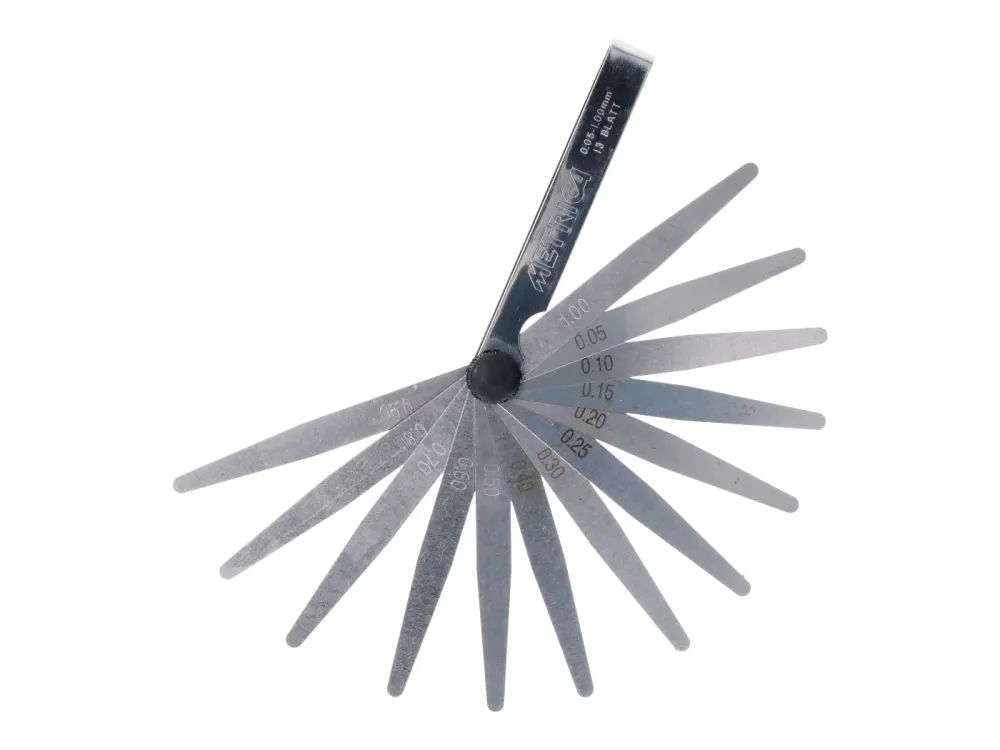 Bladmål med 13 blade 0,05-1,0 mm