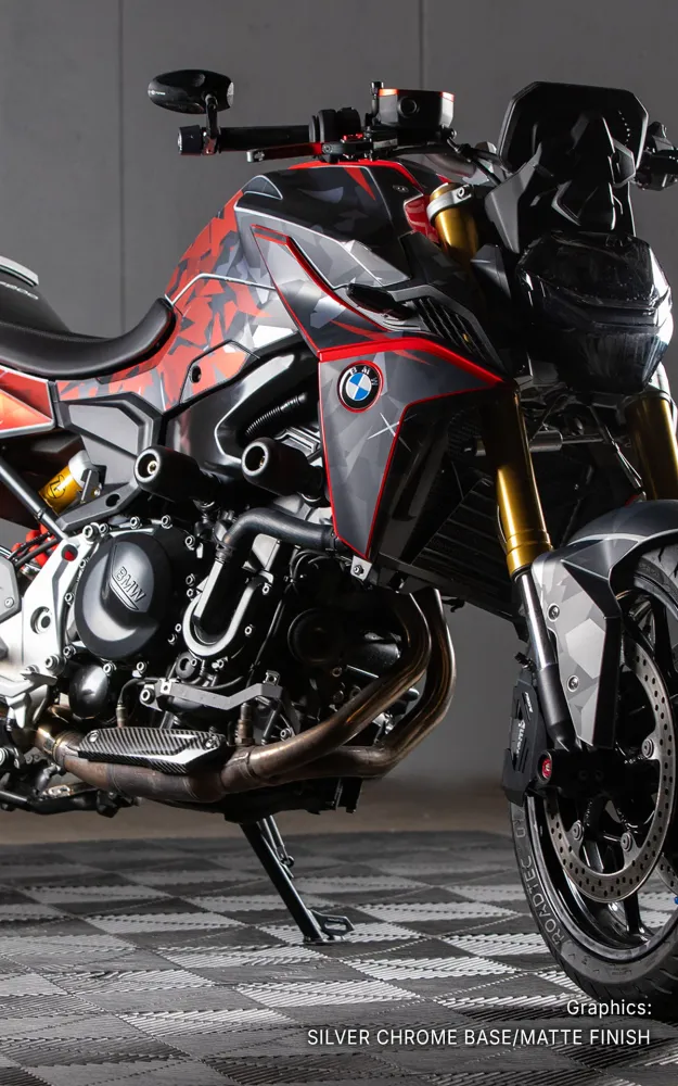 BMW F 900 R DEKOR - "Flake" (Sort/Rød)