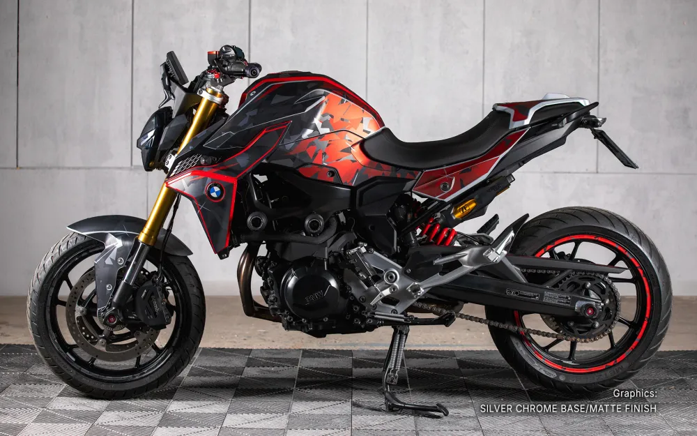 BMW F 900 R DEKOR - "Flake" (Sort/Rød)