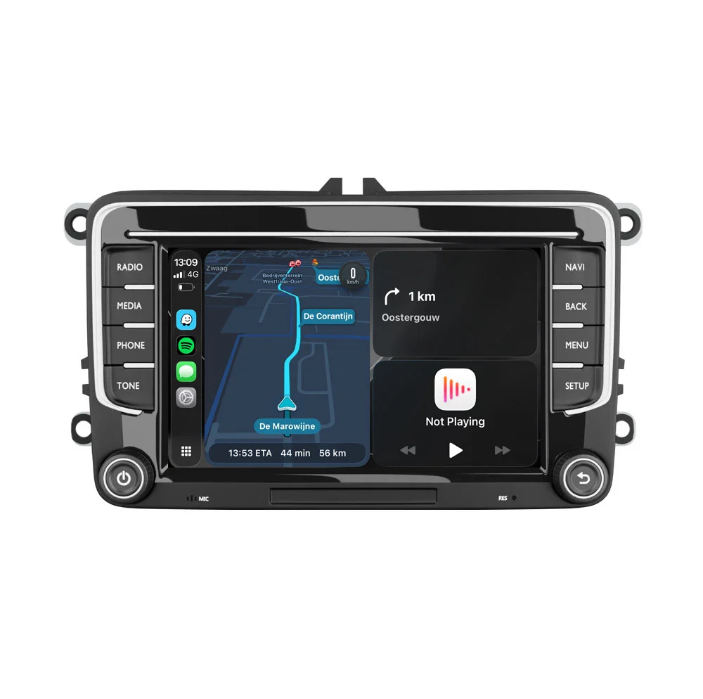 CarPlay & Android Navigation til VW Seat & Skoda 7" | 64 GB | DAB | 8 CORE