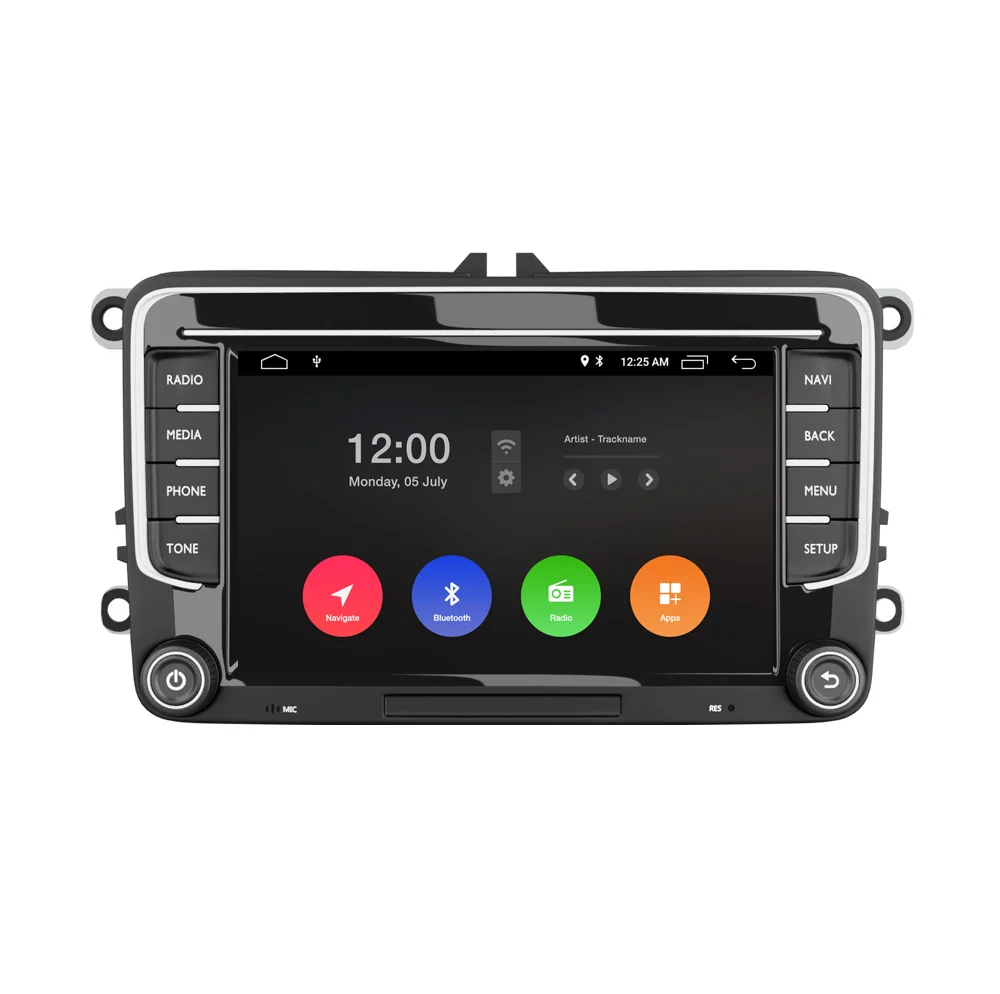 CarPlay & Android Navigation til VW Seat & Skoda 7" | 64 GB | DAB | 8 CORE