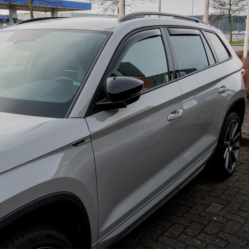 ClimAir, Vindafvisere til fordøre, Mørke, passer til Skoda Kodiaq 2017- ( black windowslot only)